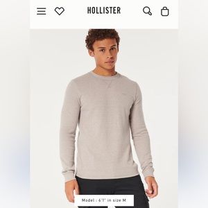 NWT size Large Hollister waffle crew neck